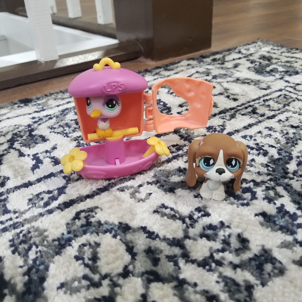 Littlest Pet Shop Dog and Hummingbird 2 Pet Set
